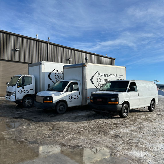 About Us Provincial Courier Service Regina Saskatoon SK   Provincial Courier Service Fleet 